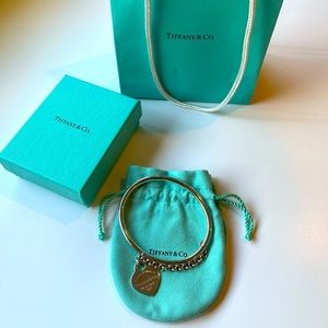 Tiffany and Co. Heart Pendant Bangle